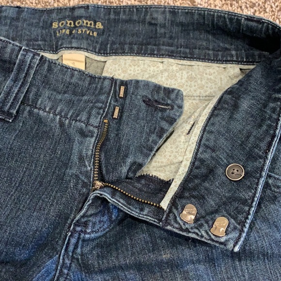 Sonoma wide leg jeans 👖 sz 8 - Picture 6 of 10